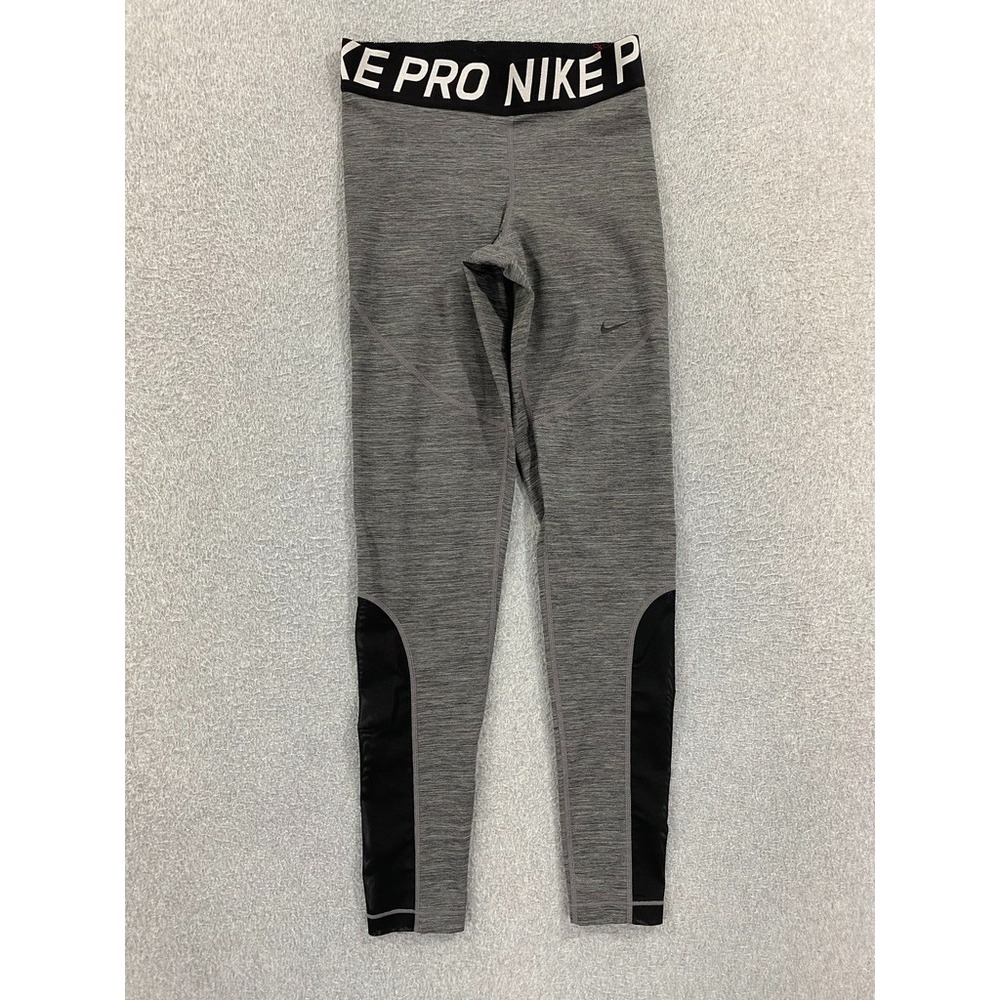 NIKE‎ Pro Pants Women's Medium Gray Dri-Fit Running Performance Cross Training